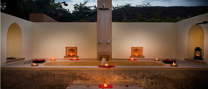 Detox Bath - Age Veda Spa, Khem Villas, Ranthambore